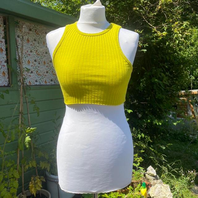 BDG Women's Crop top - Yellow/Green - XS on Productcaster.