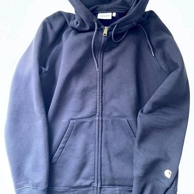 Carhartt WIP Men's Hoodie - Navy - S on Productcaster.