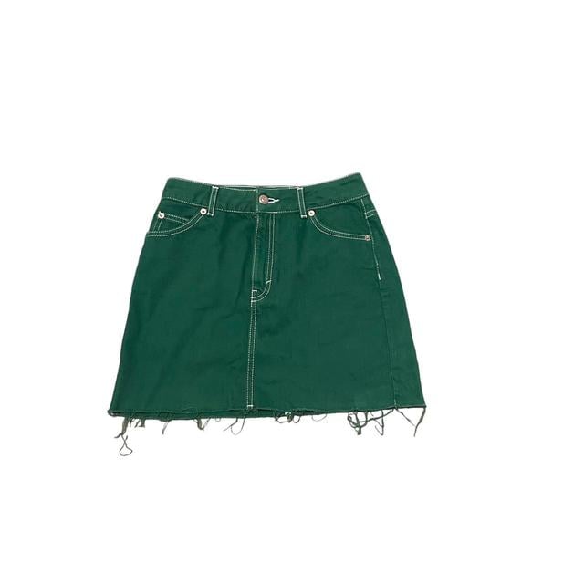 Topshop Women's Skirt - Green - UK 8 on Productcaster.