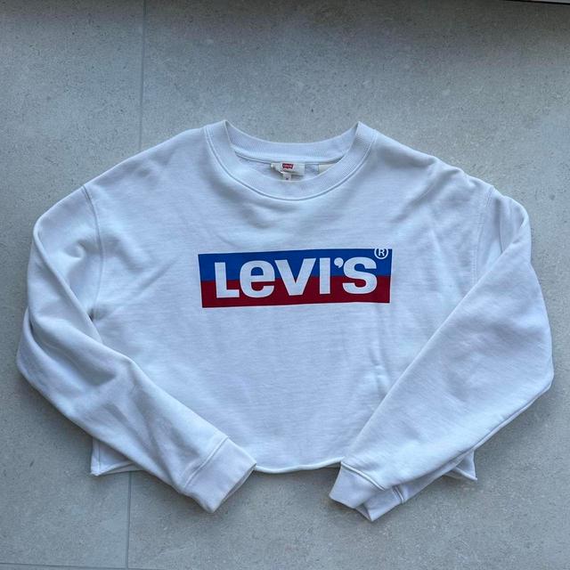 Levi's Women's Sweatshirt - White - XS on Productcaster.