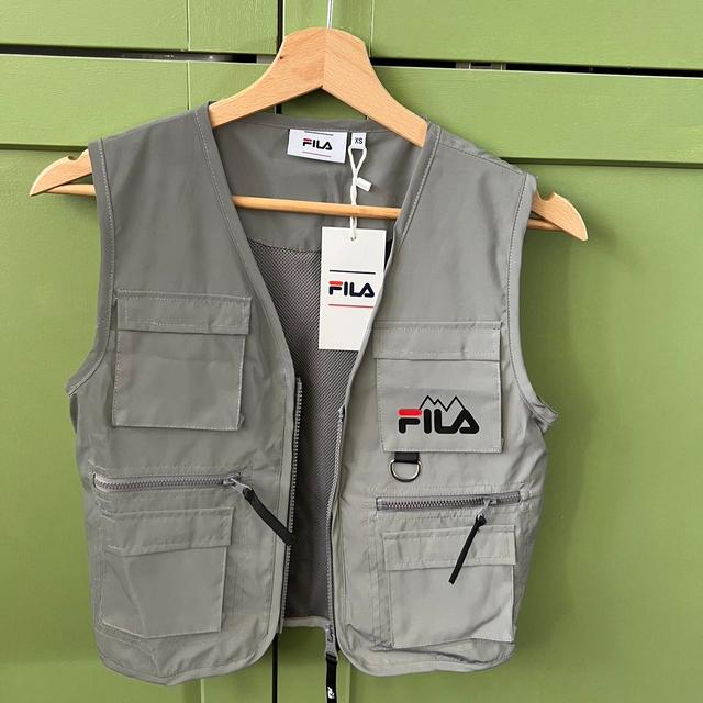 Fila Women's Jacket - Silver/Grey - XS on Productcaster.