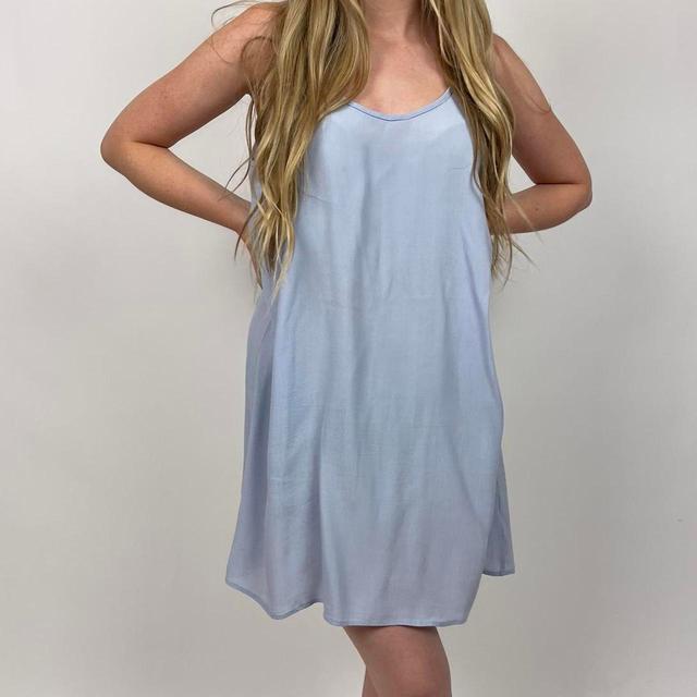 Brandy Melville Women's Slip Dress - Blue - One size on Productcaster.