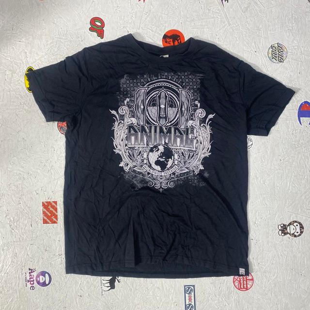 Vintage Men's T-shirt - Black - XL on Productcaster.