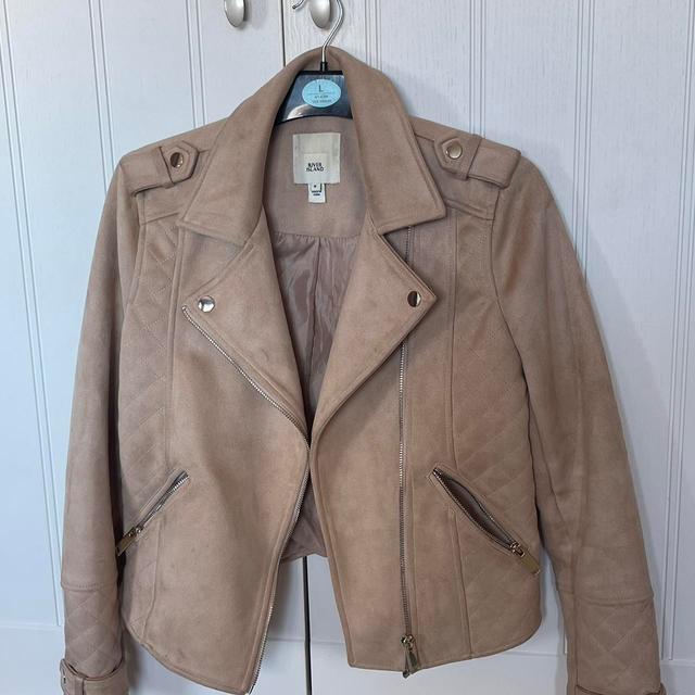 River Island Women's Jacket - Tan/Cream - UK 8 on Productcaster.