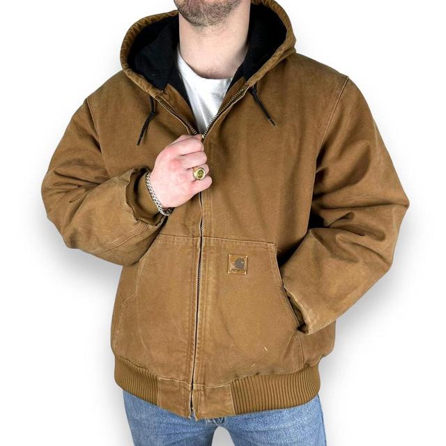 Carhartt Men's Bomber Jacket - Tan - XL on Productcaster.