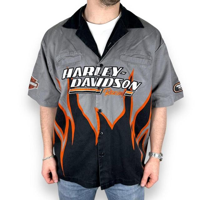 Harley Davidson Men's Shirt - Grey - XXL on Productcaster.