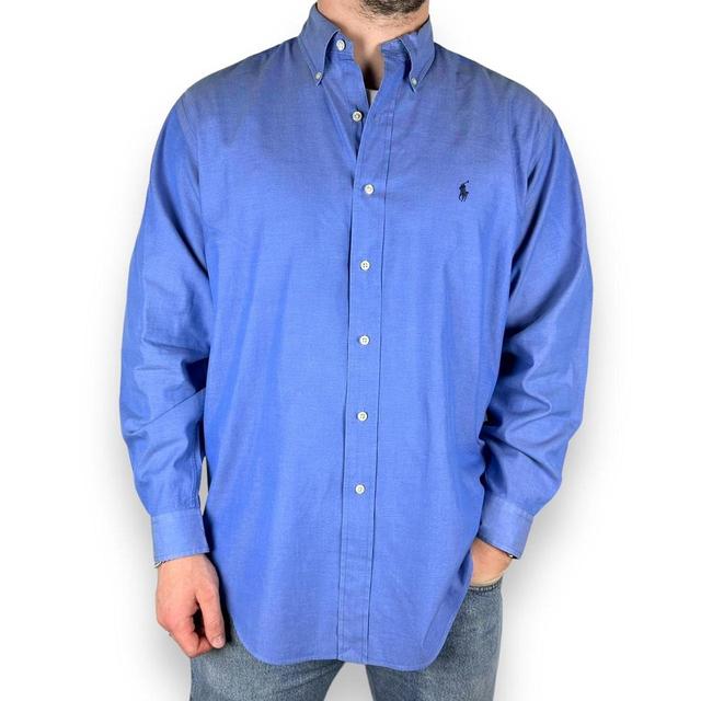 Ralph Lauren Men's Shirt - Blue/Navy - L on Productcaster.