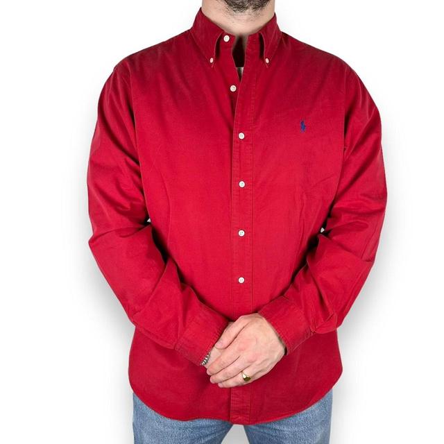 Ralph Lauren Men's Shirt - Red/Purple - XL on Productcaster.