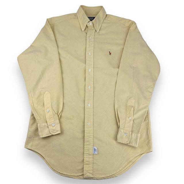 Polo Ralph Lauren Men's Shirt - Yellow/Cream - M on Productcaster.