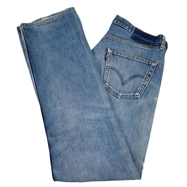 Levi's Men's High waisted Distressed Jeans - Blue - 32" on Productcaster.