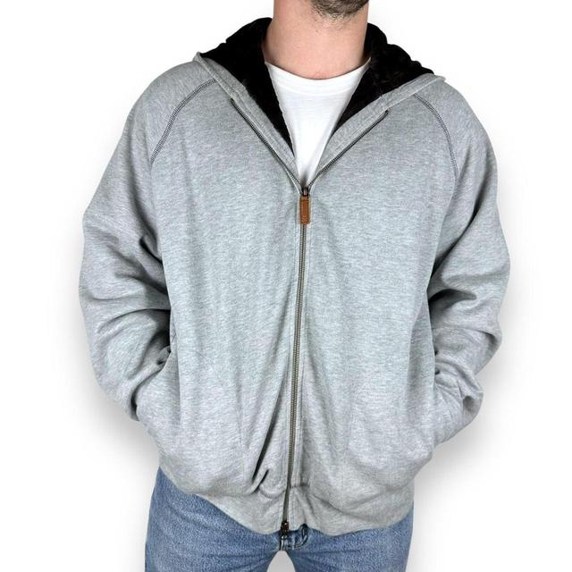 Tommy Hilfiger Men's Hoodie - Grey/Brown - XL on Productcaster.