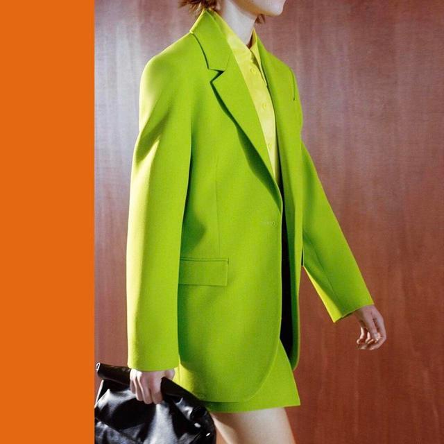 Zara Women's Blazer Jacket - Green - XS on Productcaster.