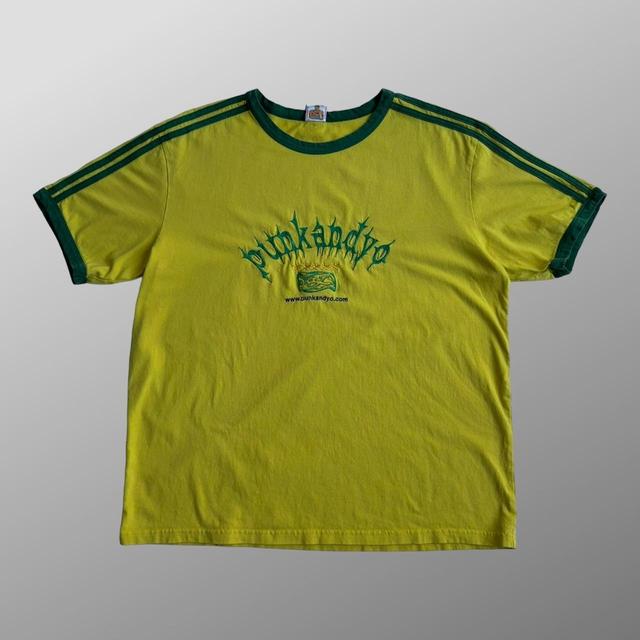 Punkandyo Men's T-shirt - Yellow/Green - XL on Productcaster.