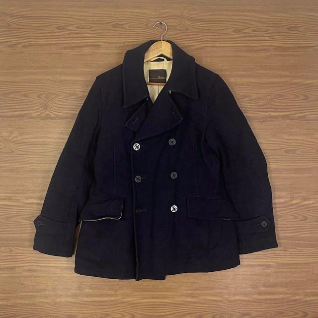 Vintage Men's Blazer Jacket - Navy - M on Productcaster.