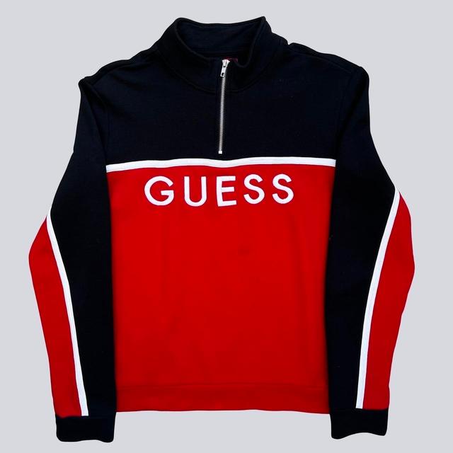 Guess Men's Sweatshirt - Black - L on Productcaster.