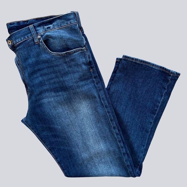 Armani Exchange Men's Straight leg Jeans - Blue/White - 38" on Productcaster.