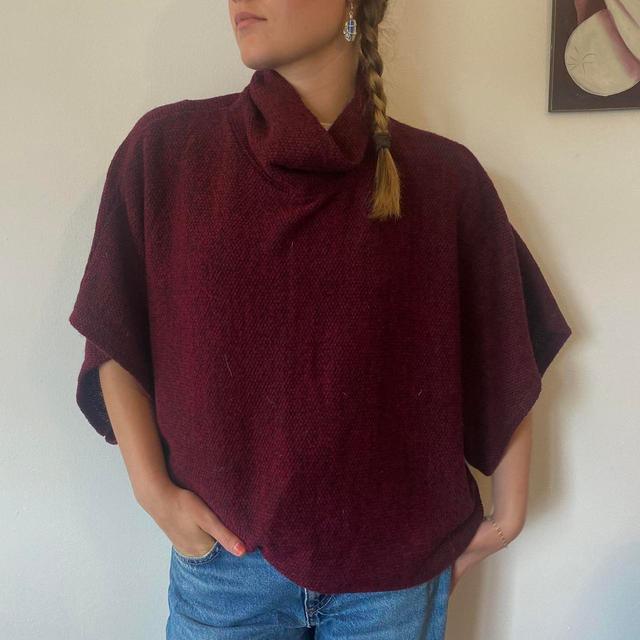 Women's Jumper - Burgundy/Red - M on Productcaster.