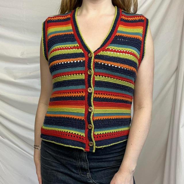 Topshop Women's Waistcoat - Multi - One size on Productcaster.