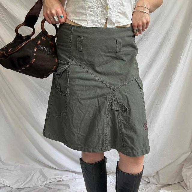 Jennyfer Women's Festival Skirt - Khaki/Multi - UK 12 on Productcaster.