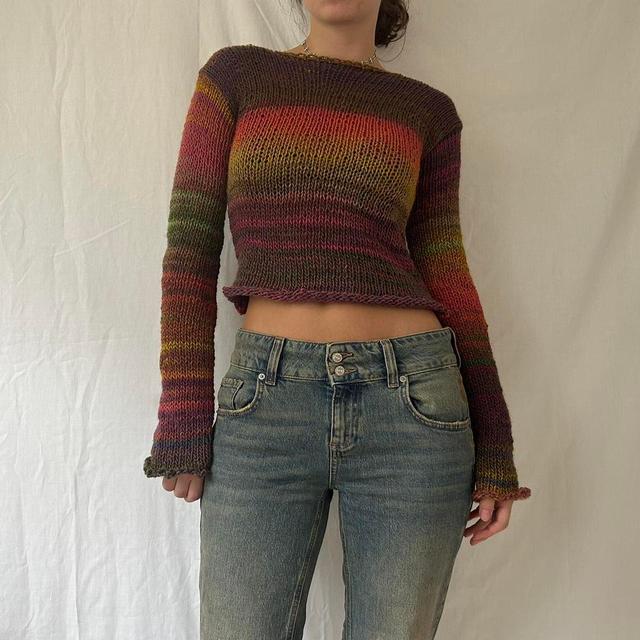 Handmade Women's Jumper - Pink - One size on Productcaster.