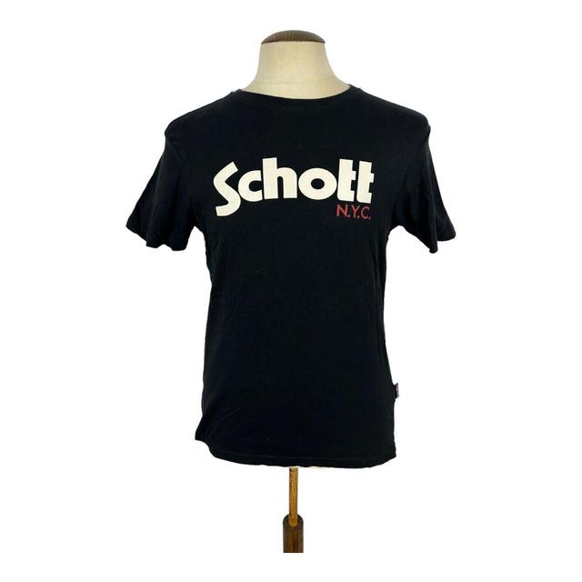 Schott Women's T-shirt - Black - L on Productcaster.