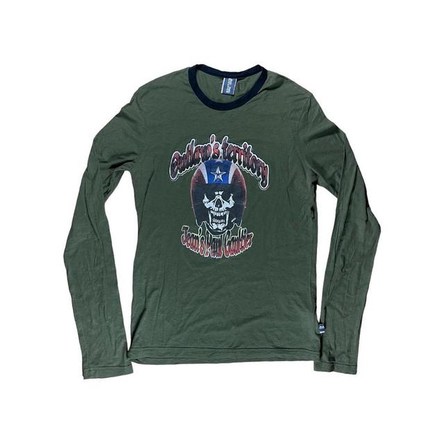 Jean-Paul Gaultier Men's T-shirt - Khaki/Green - L on Productcaster.