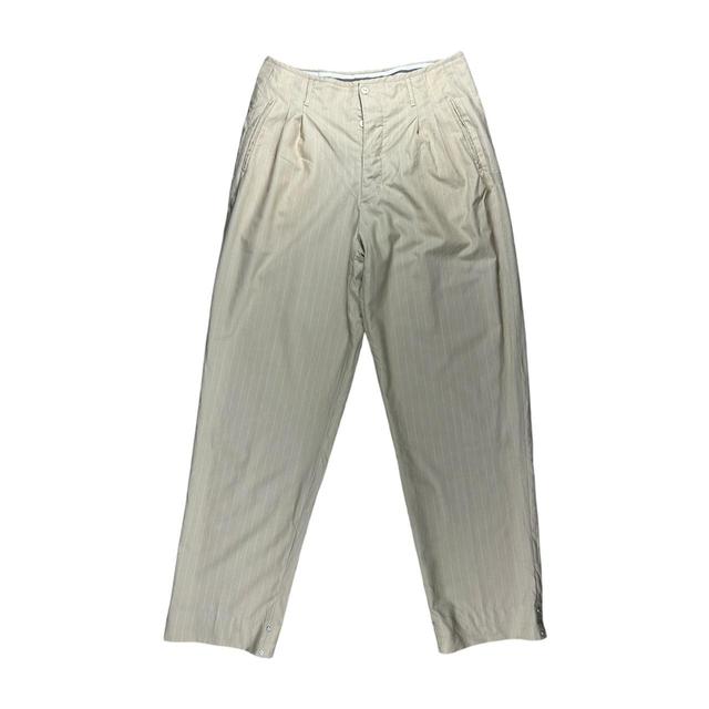 Jean-Paul Gaultier Men's Straight leg Chino Trousers - Cream/Tan - 34" on Productcaster.