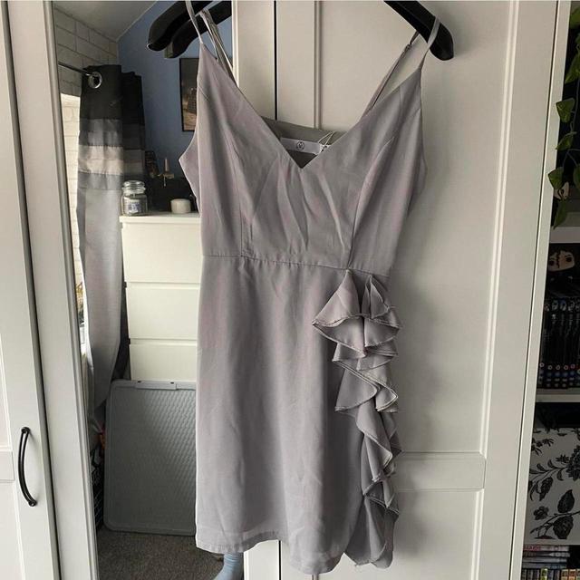 Missguided Women's Party Dress - Grey - 10 on Productcaster.