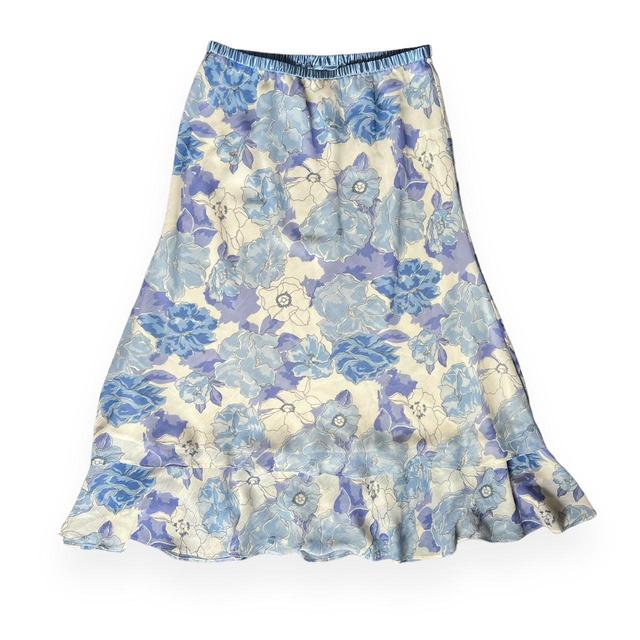 Jacques Vert Women's Going out Skirt - Blue/Multi - UK 12 on Productcaster.