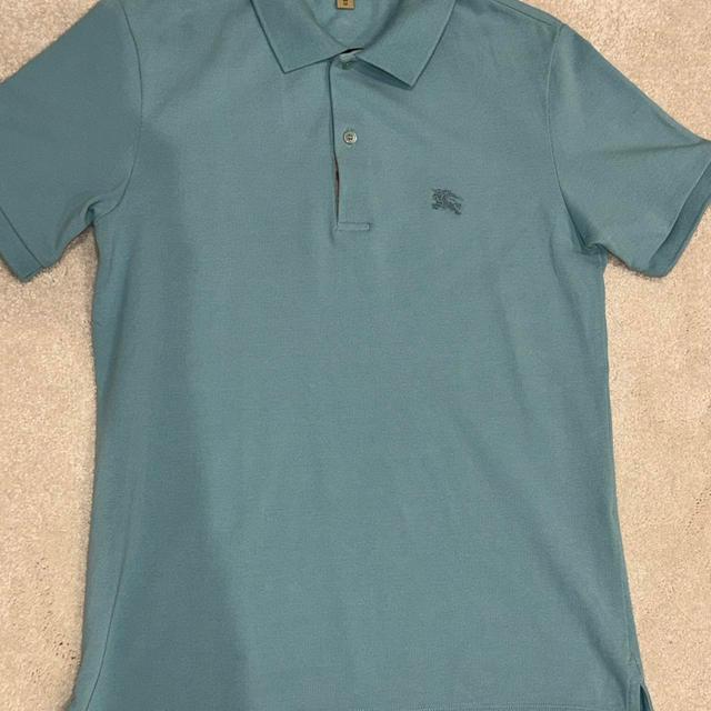 Burberry Men's Polo shirt - Blue/Green - XS on Productcaster.