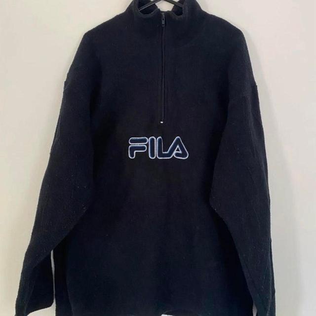 Fila Men's Jumper - Navy - L on Productcaster.