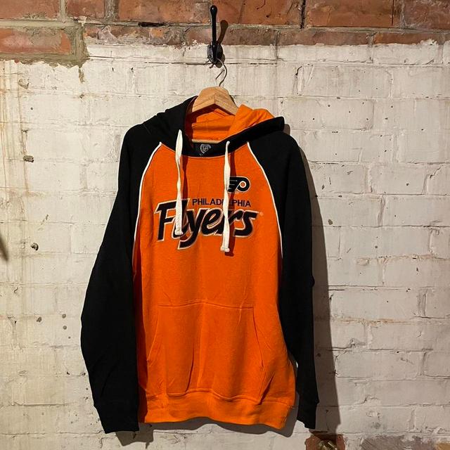 NHL Men's Hoodie - Orange - M on Productcaster.