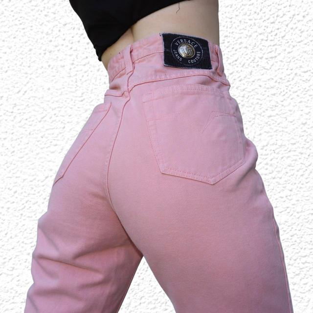 Versace Jeans Couture Women's Jeans - Pink - UK 10 on Productcaster.