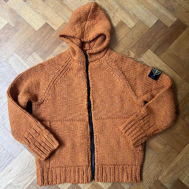 Stone Island Men's Jumper - Orange/Brown - L on Productcaster.