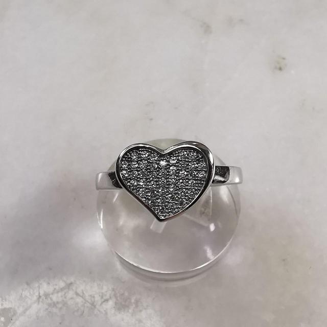 Preloved Women's Ring - White/Silver on Productcaster.