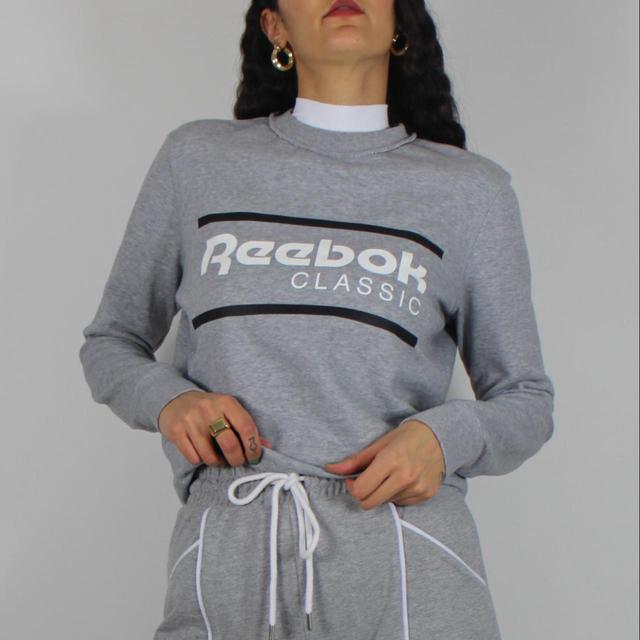 Reebok Women's Sweatshirt - Grey - S on Productcaster.