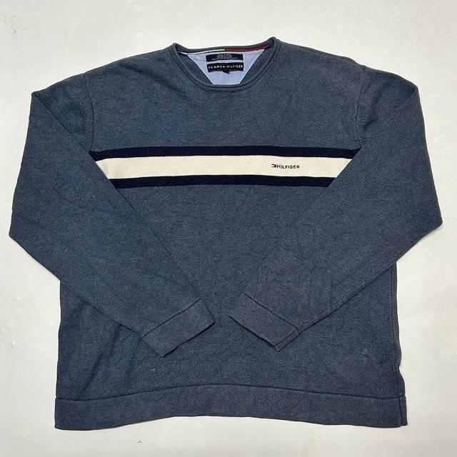 Tommy Hilfiger Men's Jumper - Blue - XL on Productcaster.