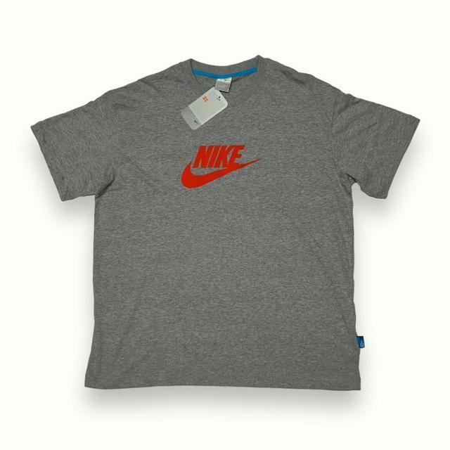 Nike Men's T-shirt - Grey/Orange - XXL on Productcaster.