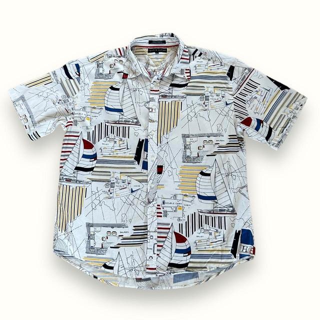 Tommy Hilfiger Men's Shirt - White/Multi - XL on Productcaster.