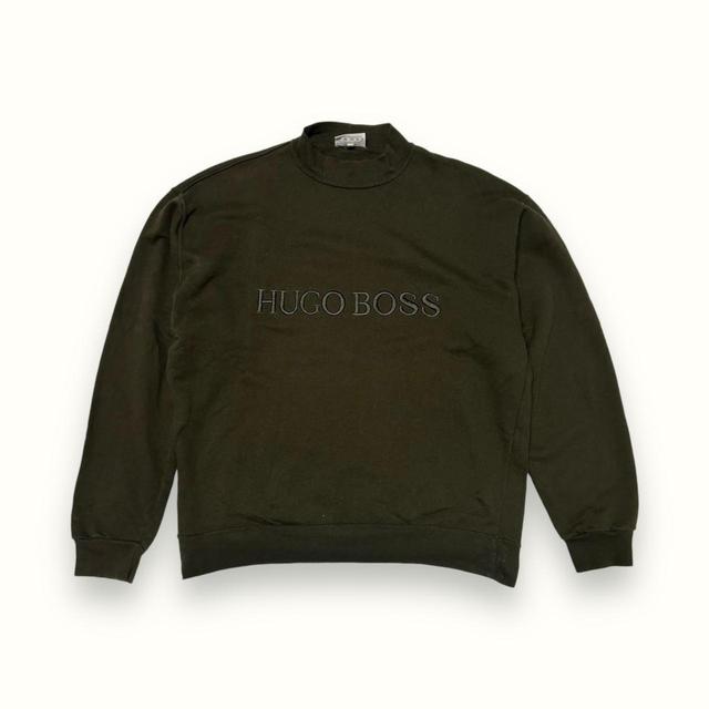 Hugo Boss Men's Sweatshirt - Khaki/Green - L on Productcaster.