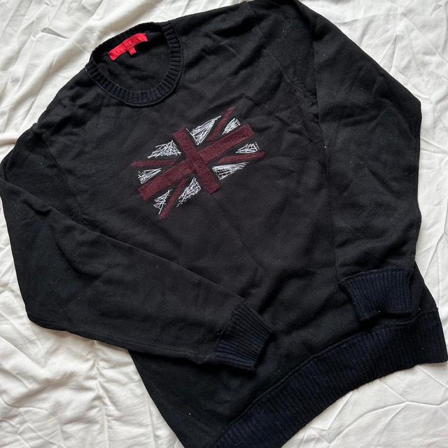 French Connection Men's Sweatshirt - Black - L on Productcaster.