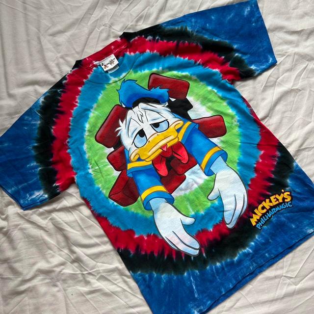 Disney Men's T-shirt - Multi/White - L on Productcaster.