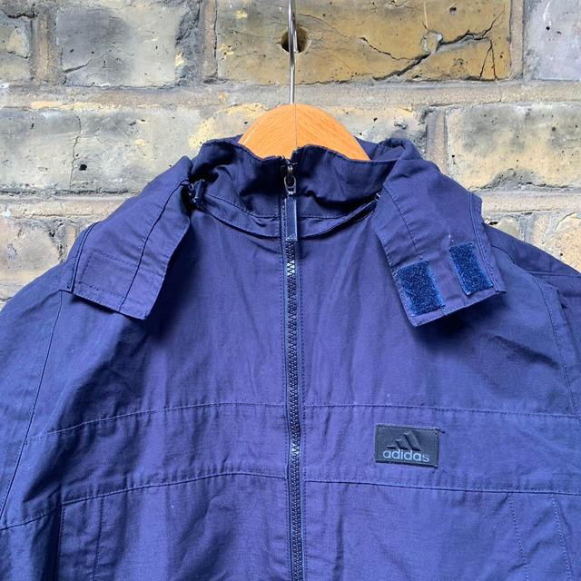 Adidas Men's Windbreaker Jacket - Navy - XS on Productcaster.