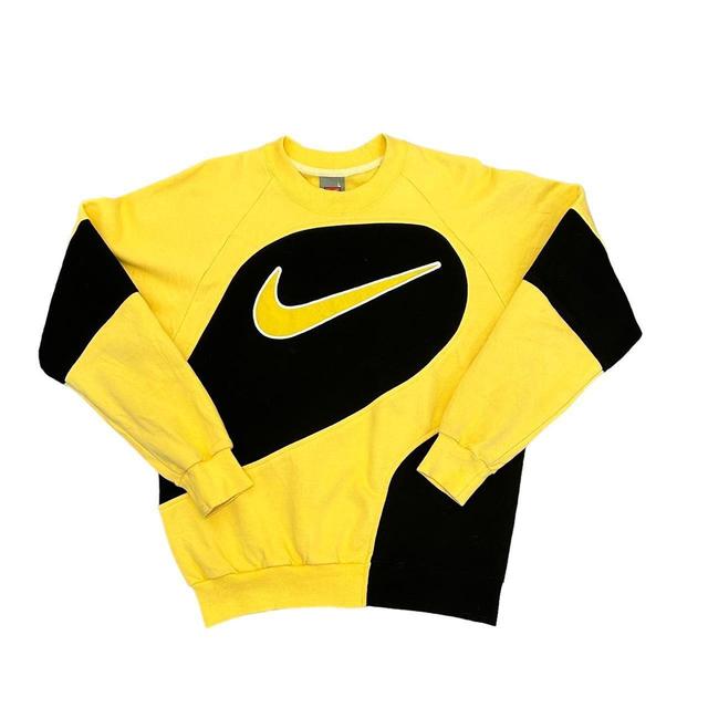 Nike Men's Jumper - Black/Yellow - S on Productcaster.