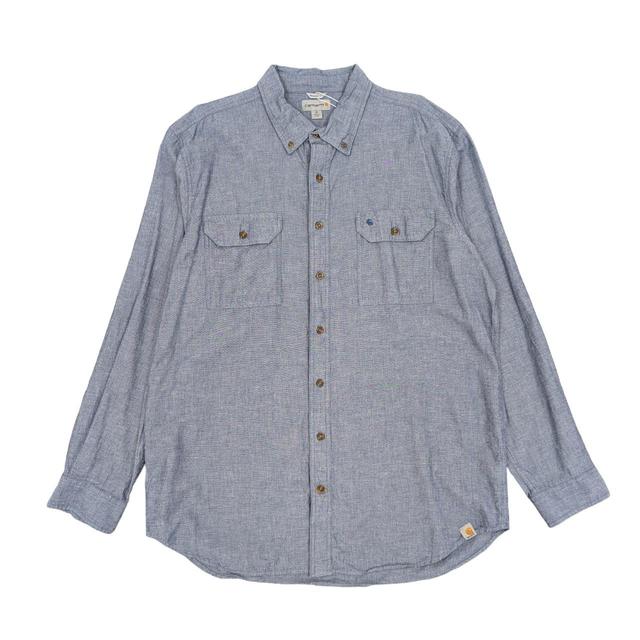 Carhartt Men's Shirt - Blue - XL on Productcaster.