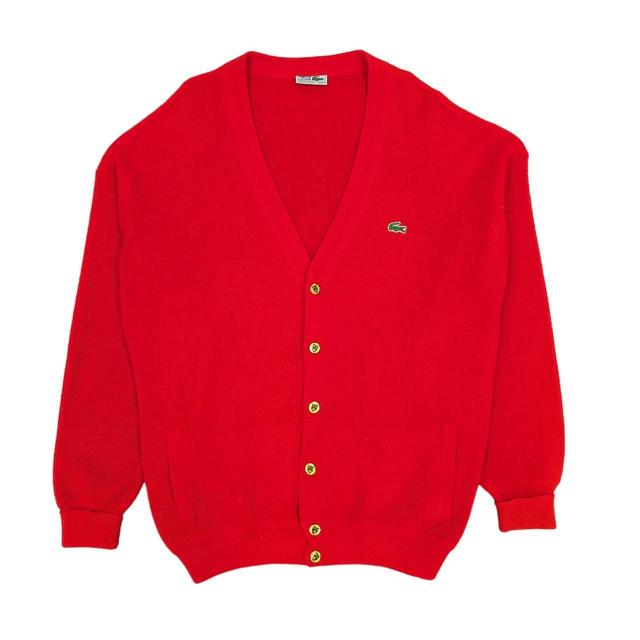 Lacoste Men's Cardigan - Red - XL on Productcaster.