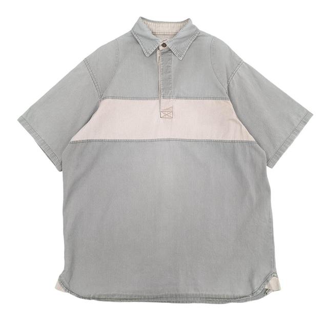 Barbour Men's Polo shirt - Grey/Cream - L on Productcaster.