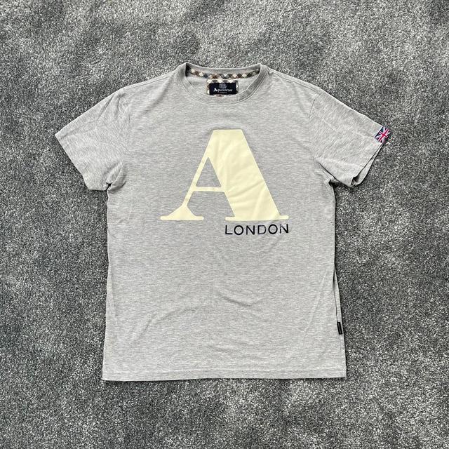 Aquascutum Men's T-shirt - Grey - S on Productcaster.