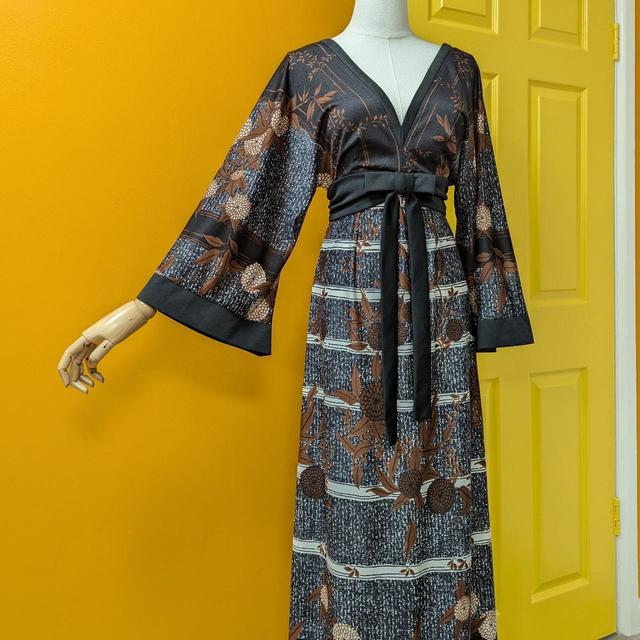 Jean Allen Women's Maxi Dress - Black/Brown - XS on Productcaster.