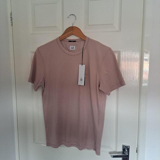 CP Company Men's T-shirt - Pink - S on Productcaster.